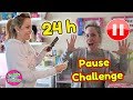 PAUSE CHALLENGE POR 24 HORAS! CORTO EL CABELLO DE MI HERMANA SIN PERMISO Y SE ENFADA ☺️