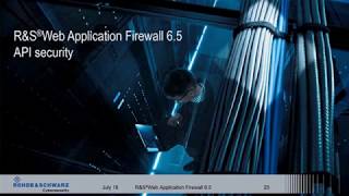 Discover R&S Web Application Firewall 6 5