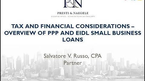 Navigating the PPP and EIDL - Sal Russo | Zoho Books
