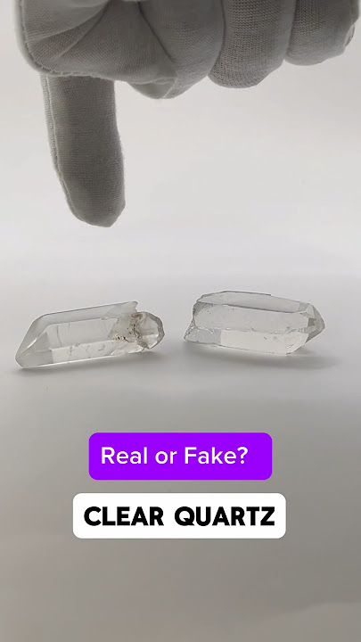 How to tell if my clear quartz crystals are real or fake? #fakecrystals #clearquartz #quartzcrystal