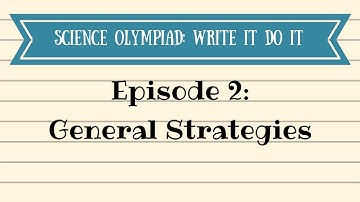 Write It Do It 1.2: General Strategies