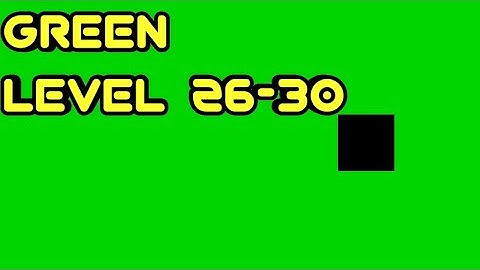 Green Level 26 27 28 29 30 Mobile Puzzle Game For Adult (By Bart Bonte)