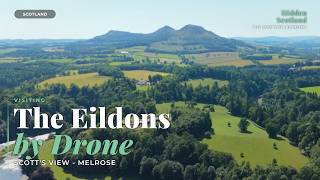 Scotts View Drone Tour Eildon Hills Scottish Borders In Spring