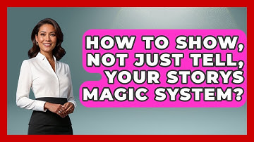 How To Show, Not Just Tell, Your Storys Magic System? - The Storytellers Room