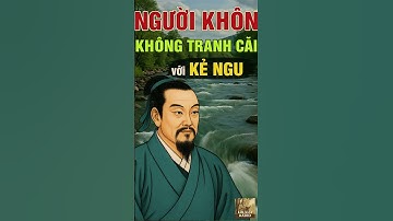 CỔ NHÂN Dạy - NGƯỜI KHÔN không tranh cãi với KẺ NGU | triết lý cuộc sống