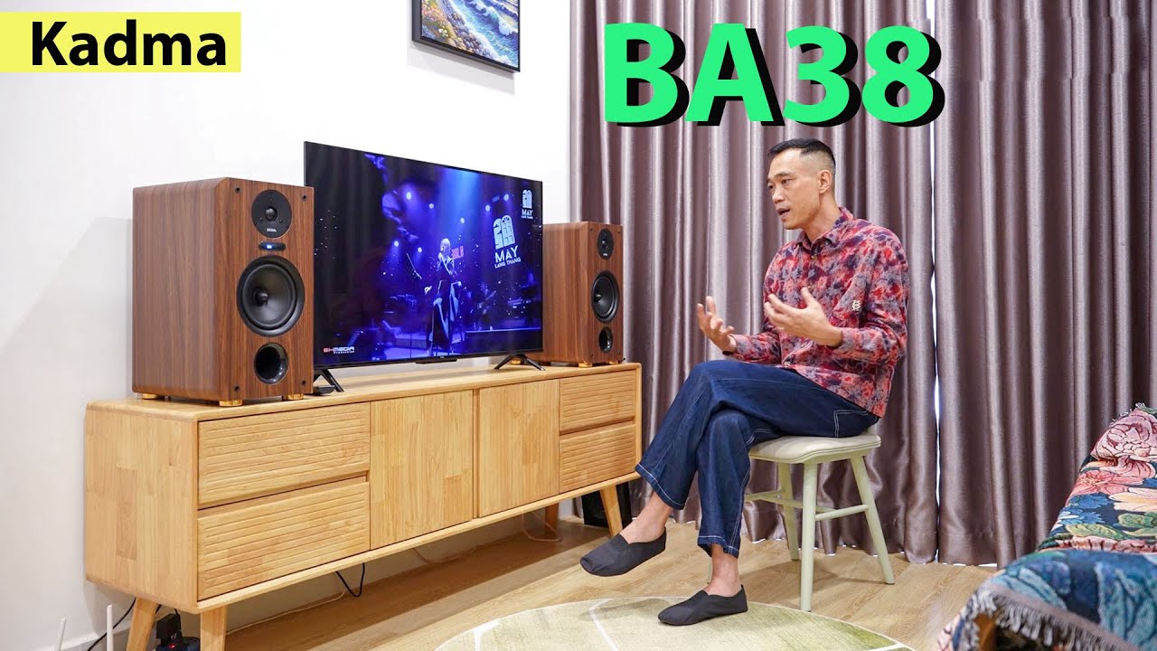 Loa hi-fi active KADMA BA38: Đẹp sang, quá tiện để nghe nhạc, hát Karaoke mà giá chỉ hơn 9tr