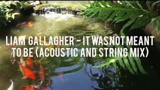 LIAM GALLAGHER - IT WAS NOT MEANT TO BE (ACOUSTIC AND STRING MIX)