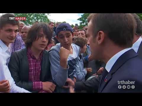 Fransa Cumhurbaşkanı Macron kendisine 'Manu' diye hitap eden öğrenciyi azarladı