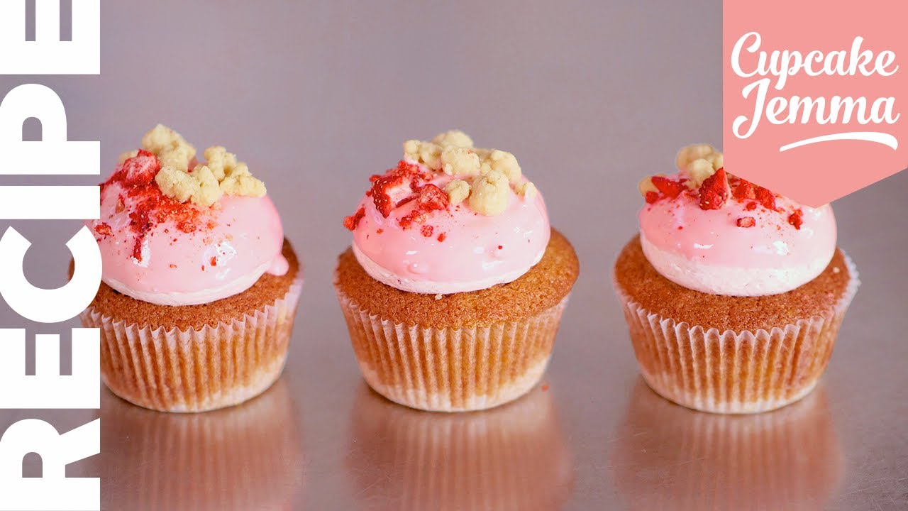 How To Make STRAWBERRY SHORTCAKE Cupcakes | Cupcake Jemma | CupcakeJemma