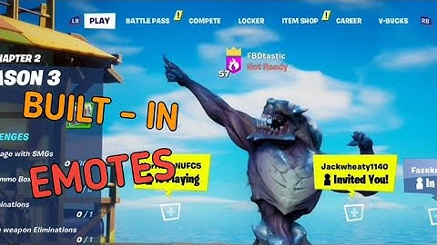 How to do Built in Emotes with other skins!