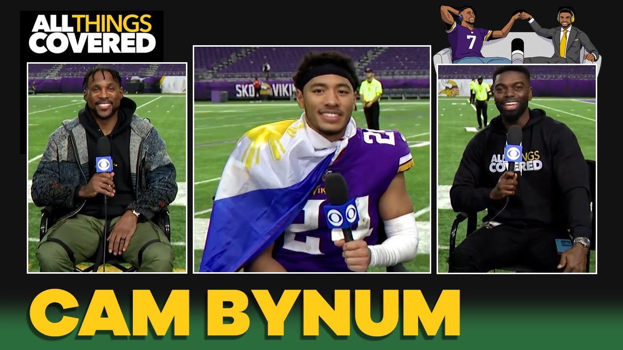 Cam Bynum reacts to his GAMEENDING INTERCEPTION to secure Vikings win