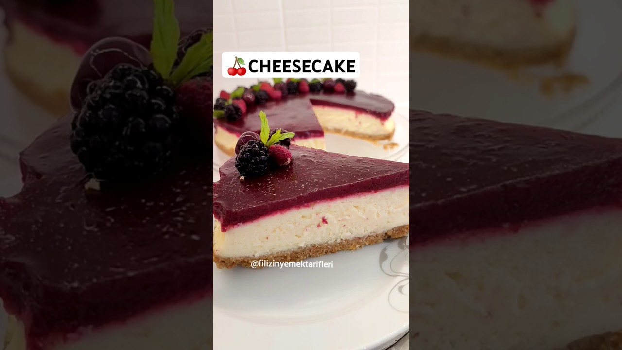 ????VİŞNELİ CHEESECAKE???? CHEESECAKE TARİFİ