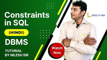 Sql Constraints in Hindi | Constraints in Sql in Hindi || SQL Constraints || Class in Pune