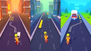 Paper Boy Race: Run & Rush 3D 📰🚴‍♂️ GAMEPLAY (Android) screenshot 4