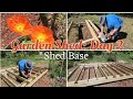 Garden shed  day 2 shed base  home garden journey