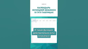 Google Sheets: календарь на год функцией SEQUENCE #shorts