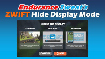 Zwift Update - Hide Heads Up Display