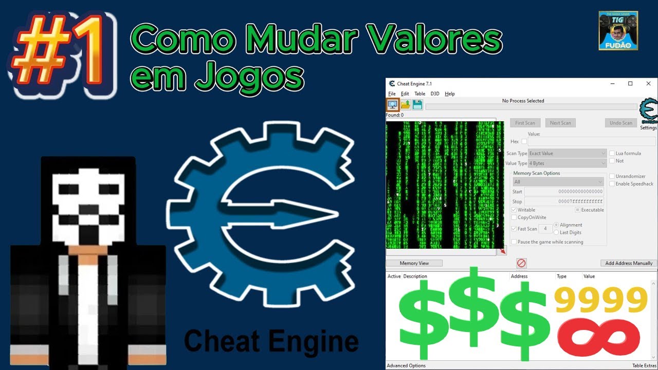 Como Alterar Valores em Jogos - Como Usar o Cheat Engine #1 - YouTube
