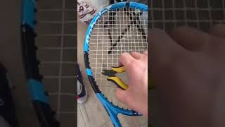 Unintentional ASMR French man whispers and cuts racket strings 10 minute version