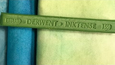 Derwent inktense on fabric - custom backgrounds for slow stitching