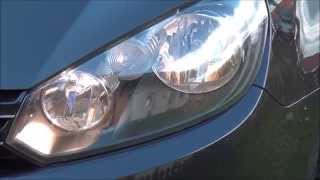 VW Golf 6 VI H15 Weiß Xenon Look Lampe Test How to Wechsel Bluetech Xenon 7500 Kelvin Golf 7 GTI