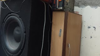 15inch DJ top \u0026 12inch 500rms hand made subwoofar BaBa omi  music bass