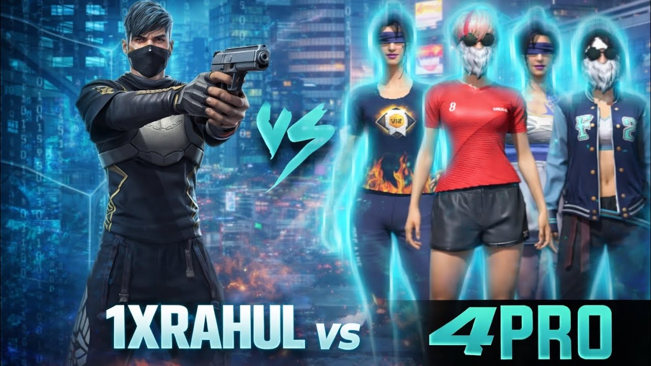 First time 1vs4 pro👑 Max😱 