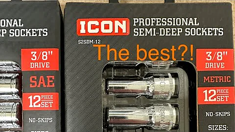 Icon 3/8 Drive Semi Deep Socket PLUS Duralast Composite Ratchet