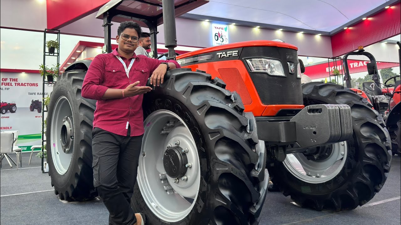 100HP TAFE का एक हाथी 🐘 जैसा ट्रेक्टर देखने को मिला EIMA Agrimach India Mela में