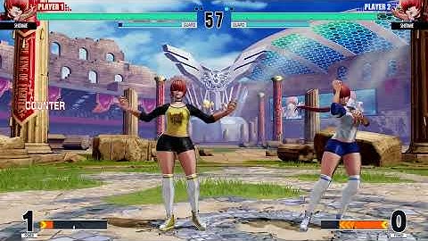 KOF XV | Shermie 💥 Shermie (mirror match) | Casual outfit mod | CPU vs CPU AI vs AI