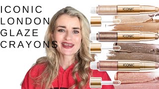 Iconic London Dual Ended Eyeshadow Blaze Crayon Review and Tutorial; Nectar, Champagne and Volcanic
