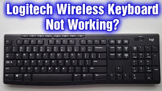 Tag fat Kan beregnes Stejl Logitech Wireless Keyboard Not Working Troubleshooting Guide - YouTube
