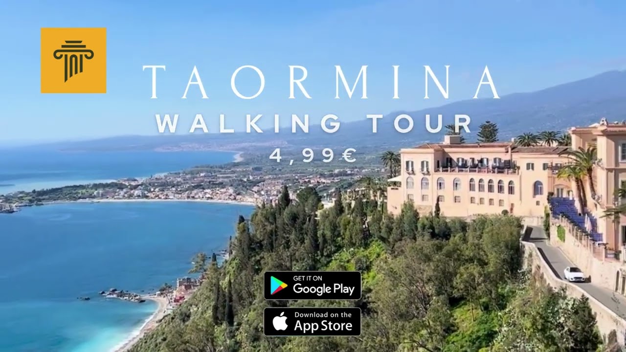 Taormina Stroll app, self-guided audio tour in Taormina:16 sights, GPS-map, audio guide, offline.