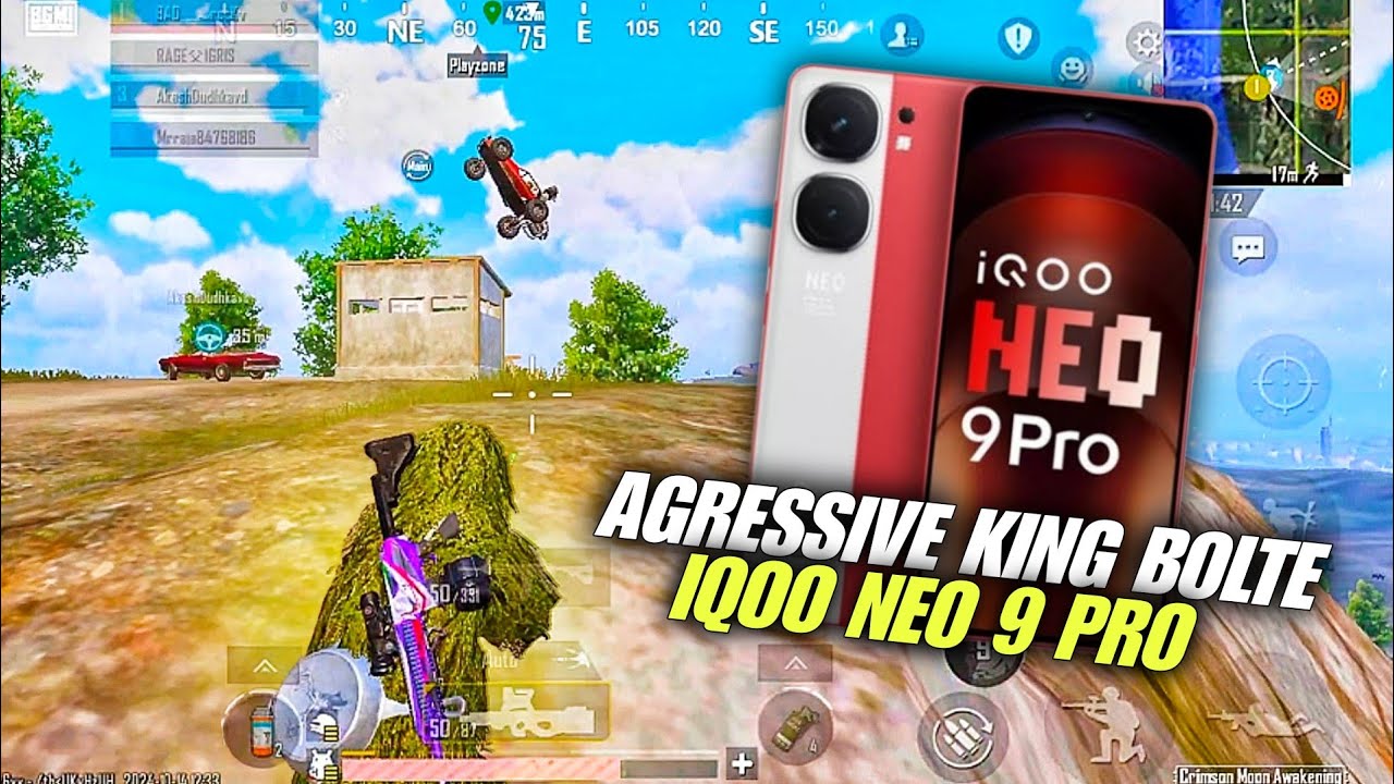 REAL AGGRESSION OF ANDROID PLAYER?? 💥IQOO NEO 9 PRO 💛 SMOOTH + 90FPS PUBG / BGMI TEST 2025⚡