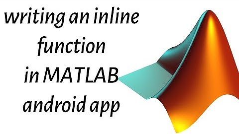 How to write an inline function in matlab