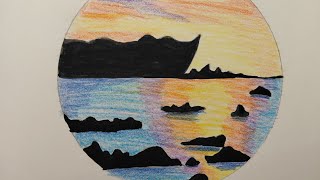 Beautiful scenery drawing