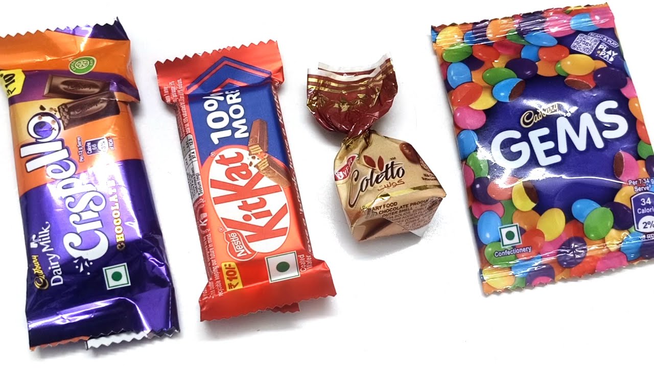 Crispello Vs Kitkat Vs Choco Candy Vs Gems