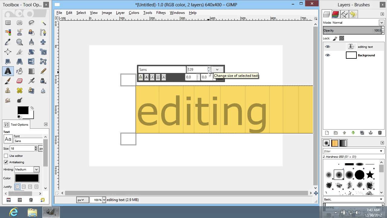 How To Edit Text In GIMP YouTube