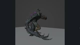 Minilla the grafted old animation test #minillathegrafted
