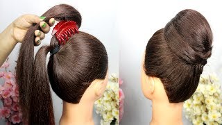 very easy hairstyle with using clutcher || easy Hairstyles For Party || clutcher hairstyle