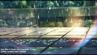 eyes blue or brown can't remember + rain (slowed + reverb)