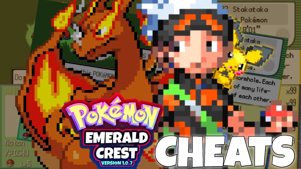 Pokemon Emerald Crest Cheats !! 