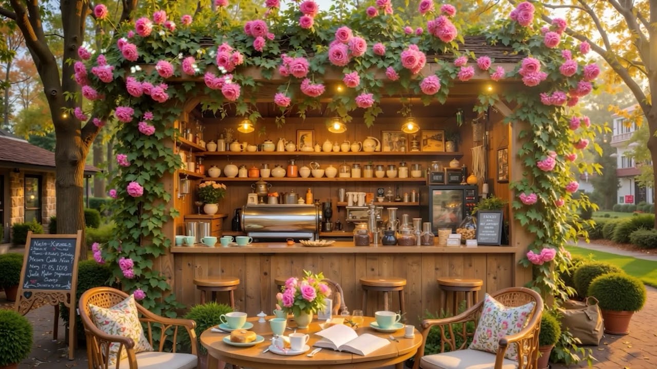 A Calm Morning Café ☕ Gentle Jazz & Piano Music with Warm Coffee for Stress Relief