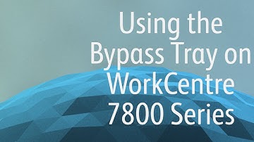 Bypass Tray - Xerox 7800 Series Training, QDoxs