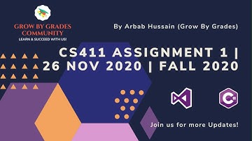 CS411 - Visual Programming | Assignment No. 1 | Fall 2020 | 26 Nov 2020