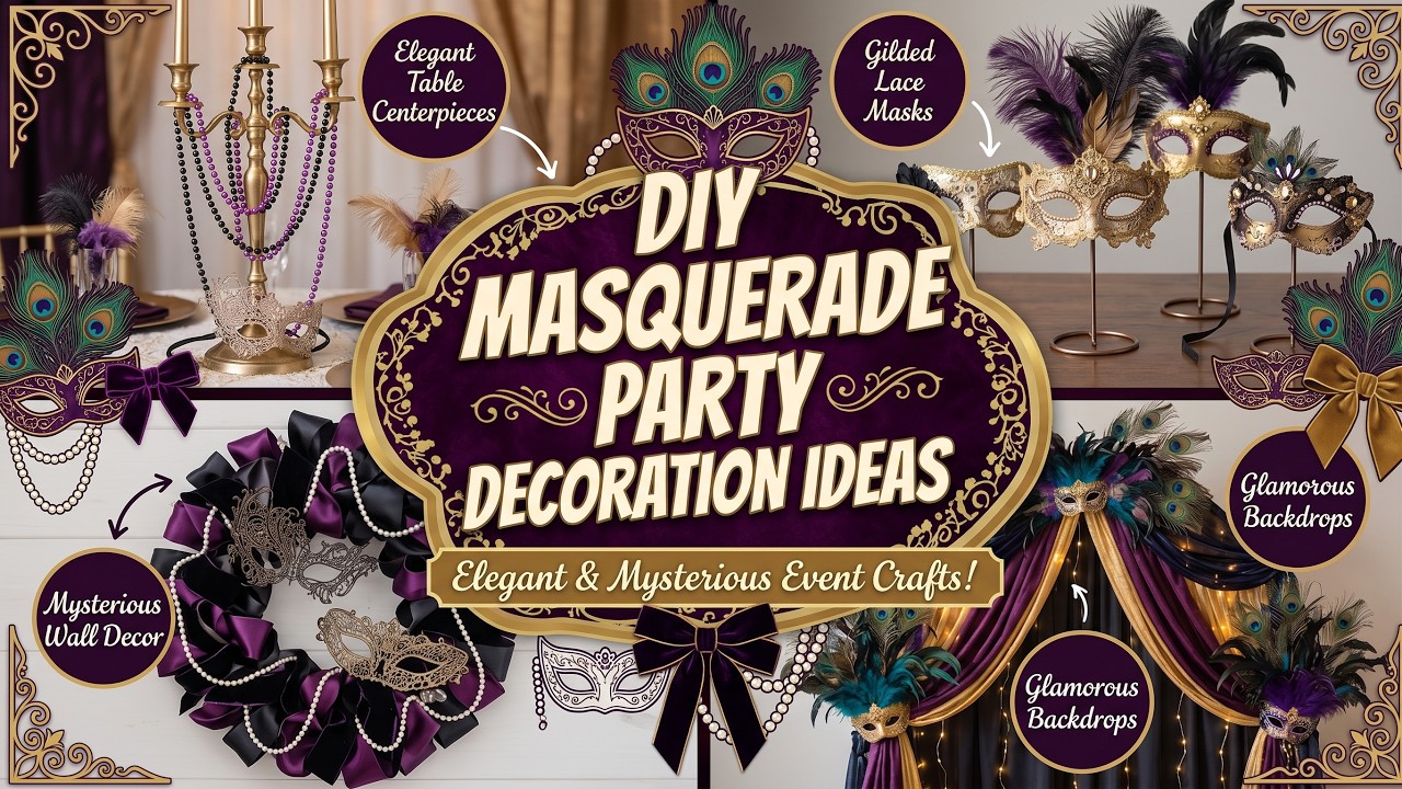 Masquerade Party Decoration Ideas That Create Pure Drama