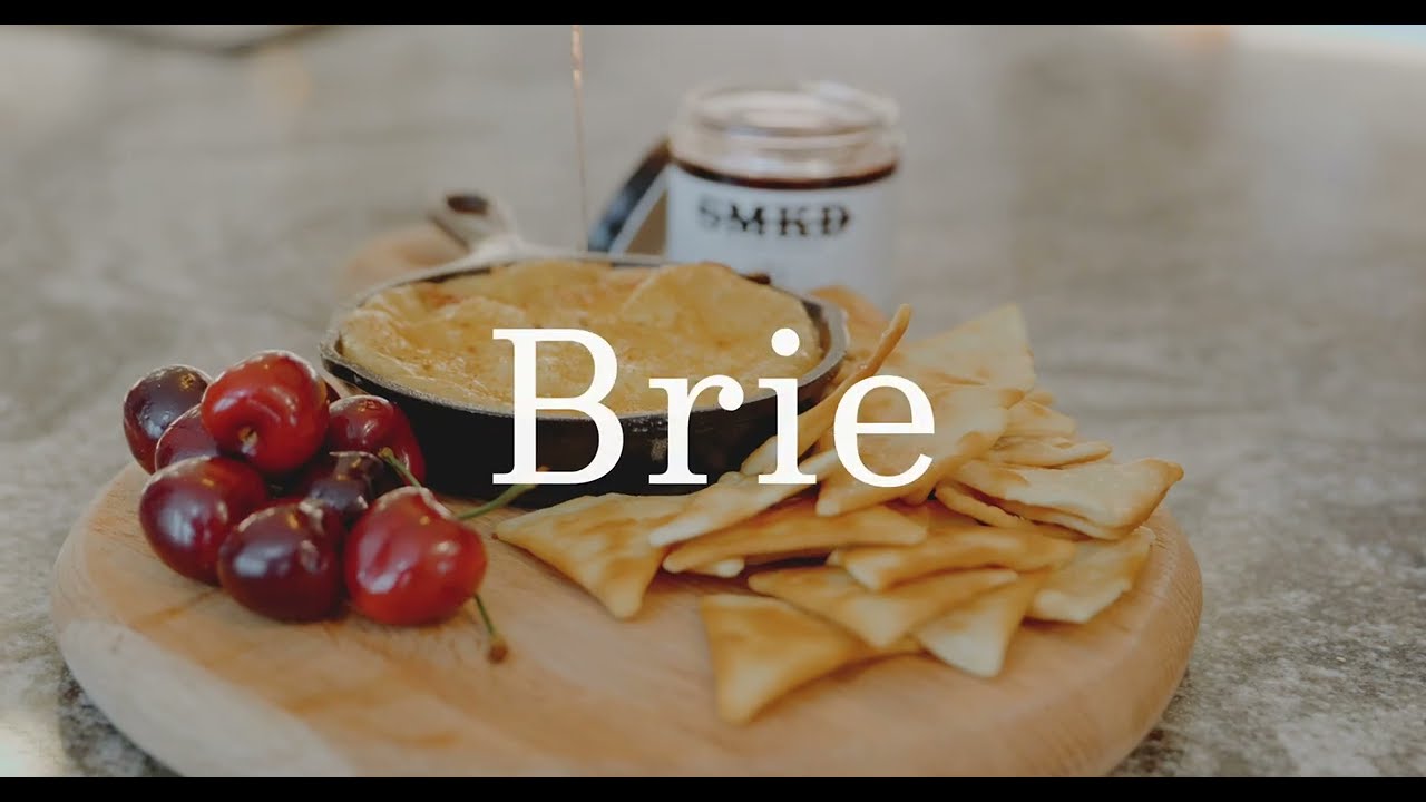 Smoked Brie with SMKD Smoked Cherry Reduction  🧀  🍒 🔥