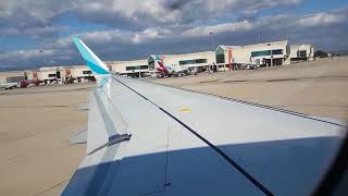 Eurowings A320 Sharklets Pushback und Takeoff Palma de Mallorca PTU Sound