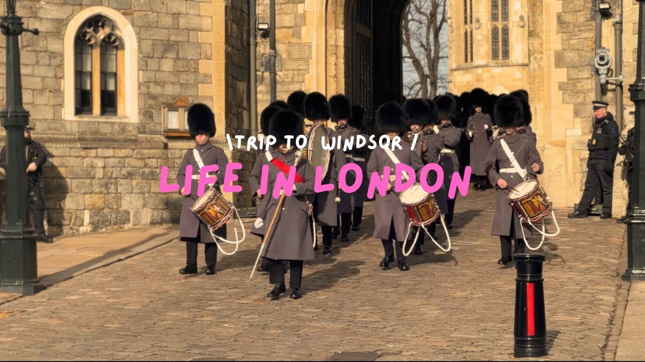 Life in London | ウィンザー城に小旅行してきました|イギリスでの1日の食事|手作りハンバーガーとピクニック