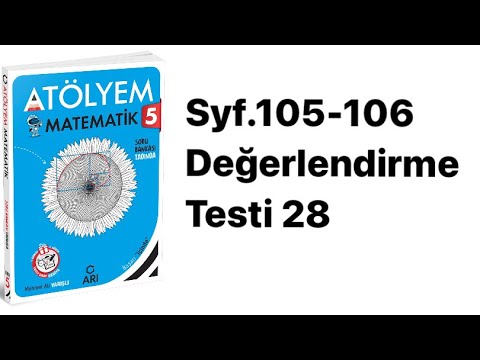 5.SINIF ATÖLYEM S.105-106 DEĞERLENDİRME TESTİ 28